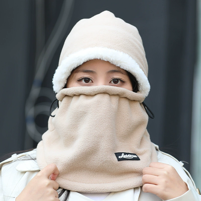 Demi-season hat, keep warm windproof scarf, increased thickness
