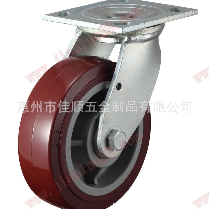 重型优质高科技聚氨酯脚轮万向轮 佳顺脚轮  JALSON脚轮 塑芯PU轮