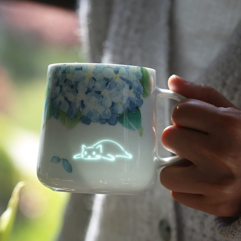 Кружка для кота Jingdezhen Подарок на день рождения Керамическая кружка для напитков Домашняя чашка высокого качества
