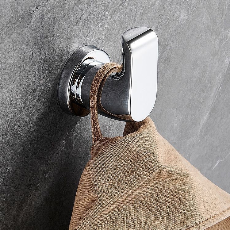 Stainless steel coat hook 304 single hook hotel hook entryway bedroom garment hook bathroom wall-mounted single hook