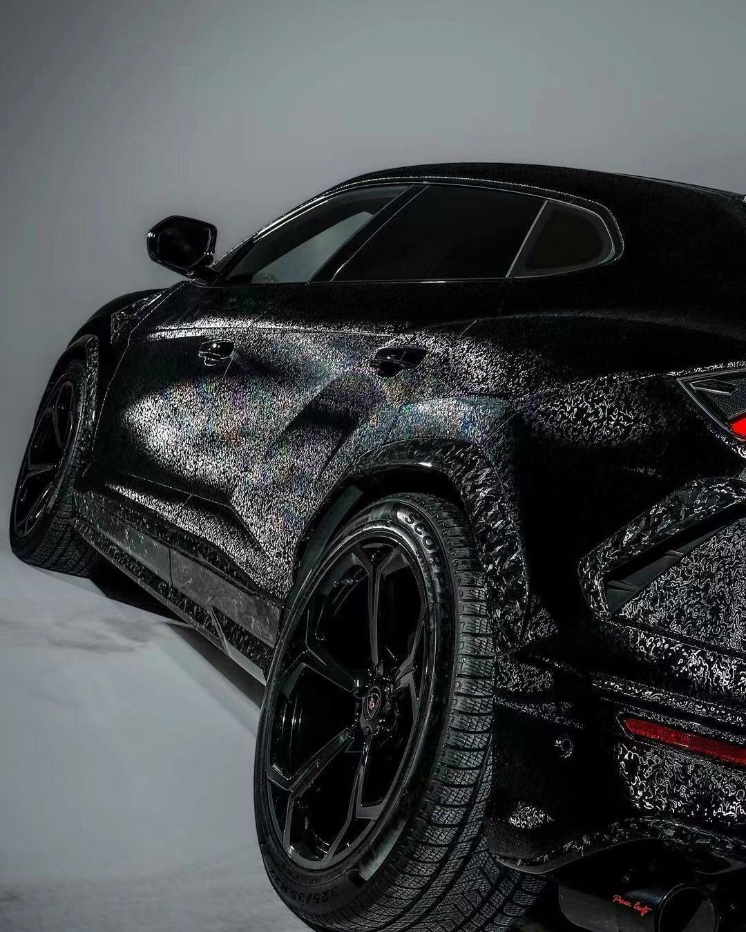Car Interior Film Color Change Pet High-Gloss Forged Metaverse Carbon Fiber Black Sticker for Car Body