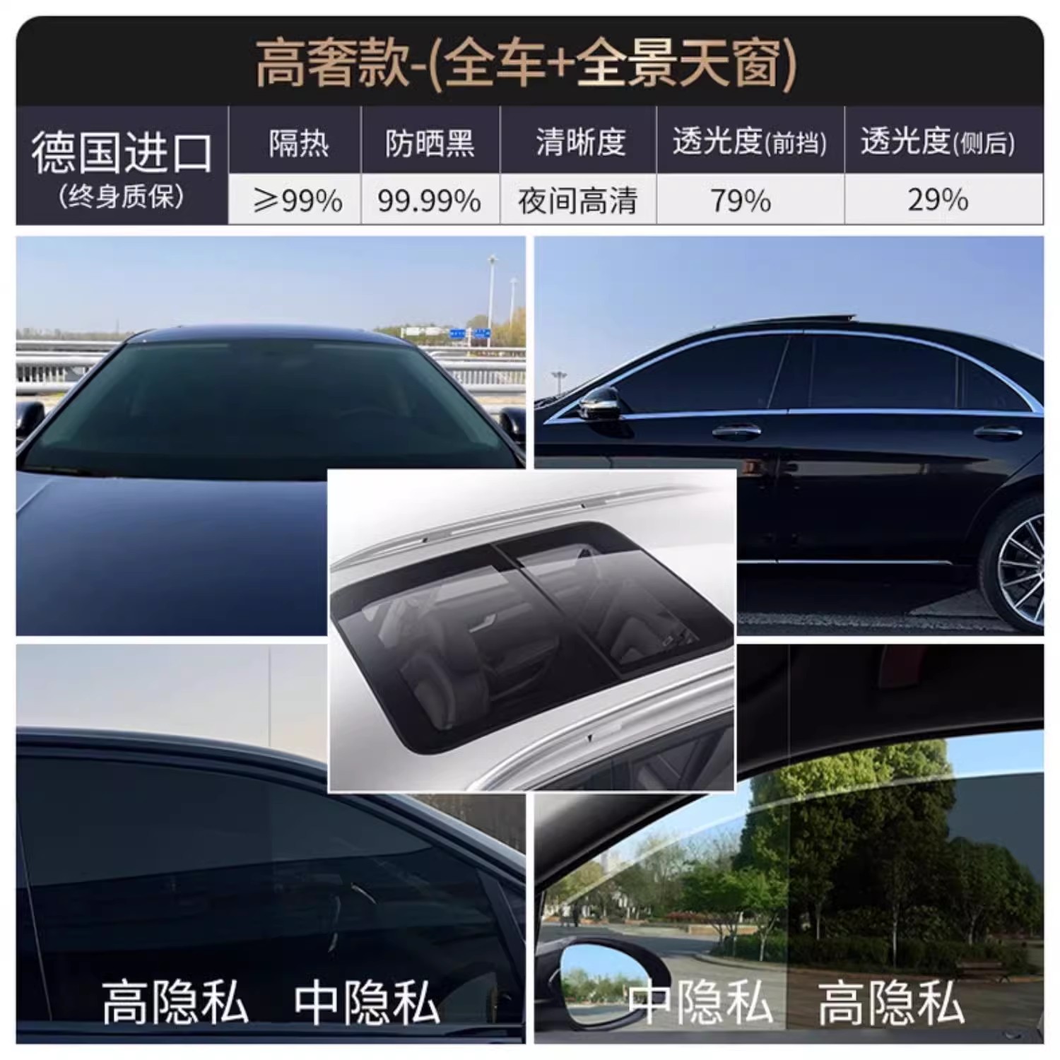 Car Film, Window Film, Solar Film, Front Windshield, Sunscreen, Heat Insulation Film, Explosion-Proof Film, Privacy Film, Full Car Film