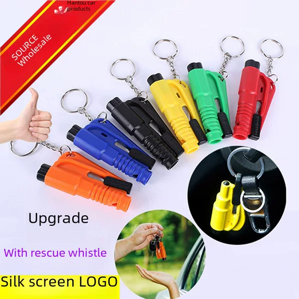 Car Three-In-One Solid Hammer Car Multi-Functional Escape Hammer Mini Window Breaker Car Emergency Window Breaker Factory