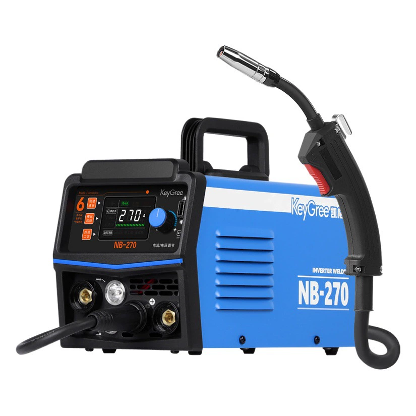 Kegrui безгазовый сварочный аппарат с двумя защитными клапаном, интегрированный электросварочный аппарат, бытовой небольшой 220 В, двухцелевой, защита от меди, алюминия, углекислого газа