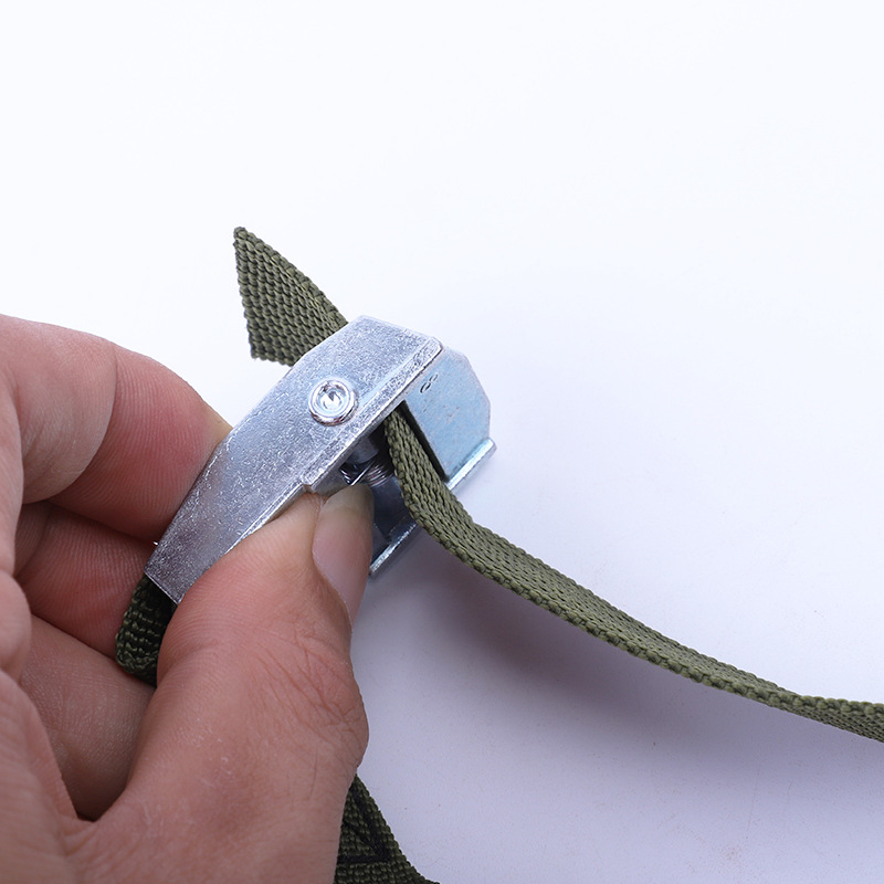 Correa de hebilla de hierro de zinc correa de carga Logística de aleación de zinc marco de carga cinturón de presión hebilla correa de cinta de poliéster