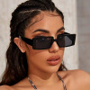 Square trend sunglasses, retro glasses solar-powered, 2021 collection, European style