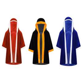 万圣节披肩女儿童成人男女战袍拳击手Cosplay服装披风斗篷儿童连*