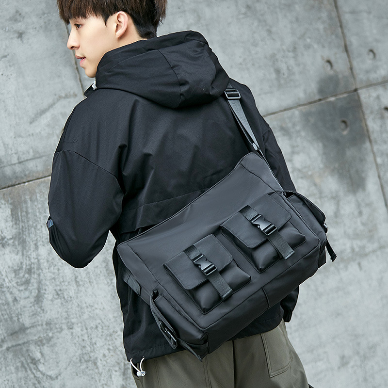 Crossbody tas heren modemerk werkkleding canvas student messenger rugzak dames casual all-match schoudertas_voghion.com