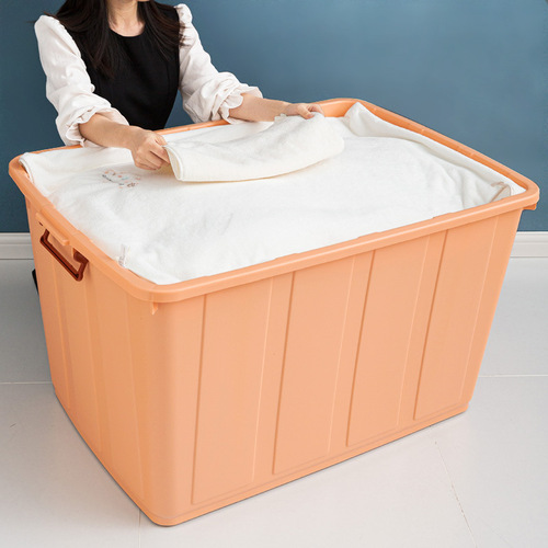 UG73 extra-large thickened storage box plastic large-capacity moving storage box for home quilts and clothes storage