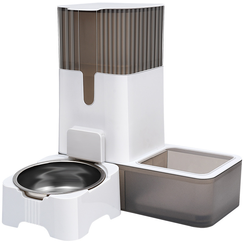 Alimentador automático para mascotas, cuenco para gatos, cuenco para gatos de gran capacidad, cuenco para perros, agua potable, boca no mojada, cuenco de agua flotante para perros