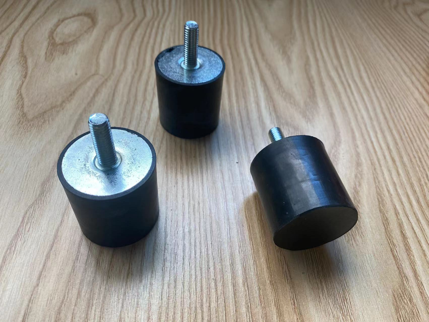 优质橡胶减震螺丝 A级橡胶防震螺柱 平头螺杆缓冲垫调节垫M4螺纹