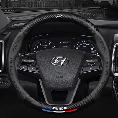 Steering wheel cover, Fiber Steering Wheel Cover 5D - round-modernblack-38cm