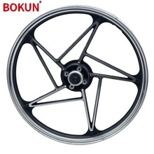 五角斜筋系列1.6/1.85x18英寸银白色五筋铝合金锻造前后轮轮毂