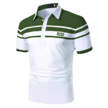 2024 nuevo Aliexpress transfronterizo verano delgado casual de manga corta cremallera estriada solapa camiseta camiseta polo