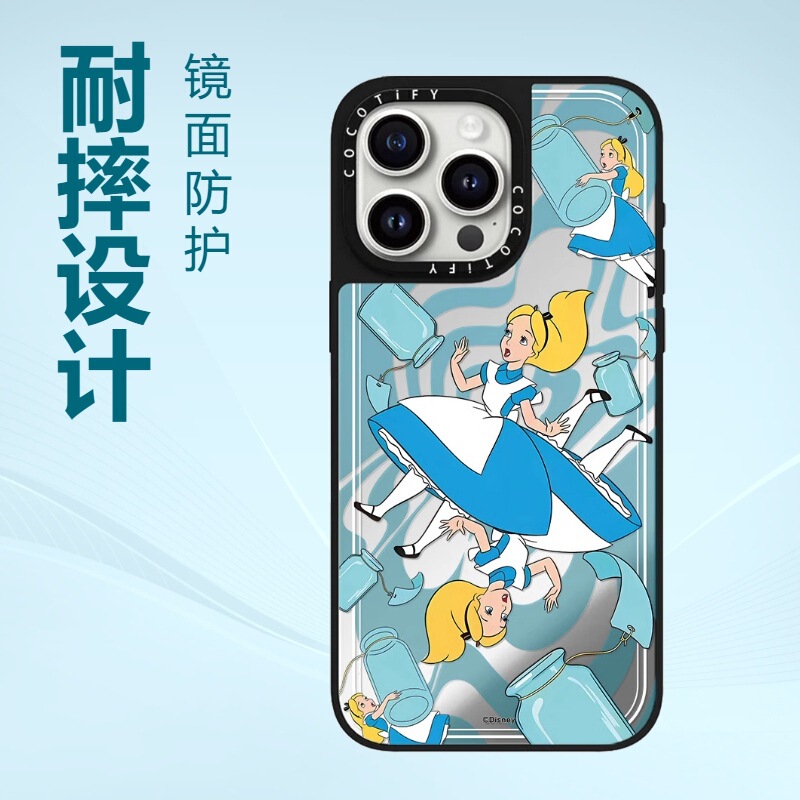Alice in Wonderland for Apple 16promax Phone Case iphone14pro Protective Case 13 Mirror Alice in Wonderland for Apple 16promax Phone Case iphone14pro Protective Case 13 Mirror