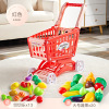 Children's shopping cart, car, fruit trolley for fruits and vegetables, set for cutting, toy, realistic storage system