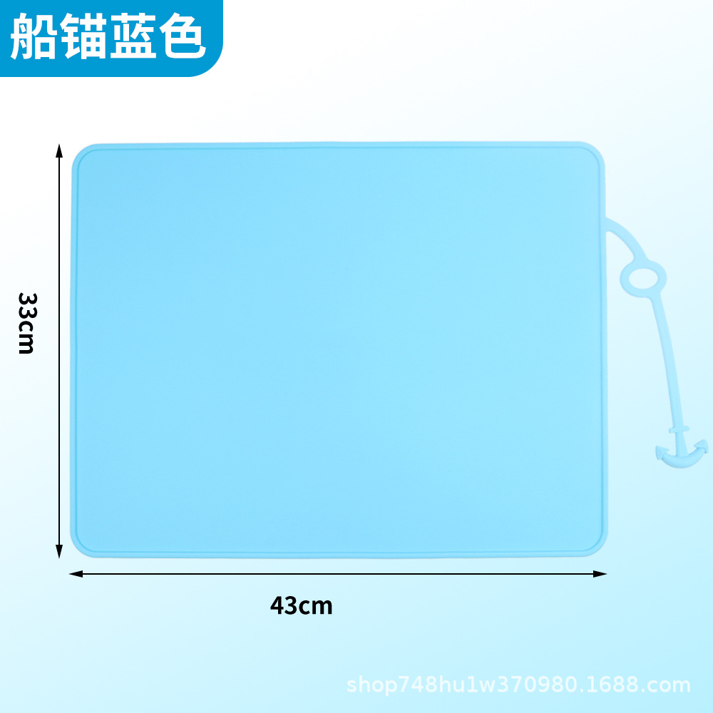 Silicona Placemat dibujos animados niños jardín de infantes estudiantes de primaria mesa plegable estera antideslizante impermeable a prueba de aceite estera de aislamiento