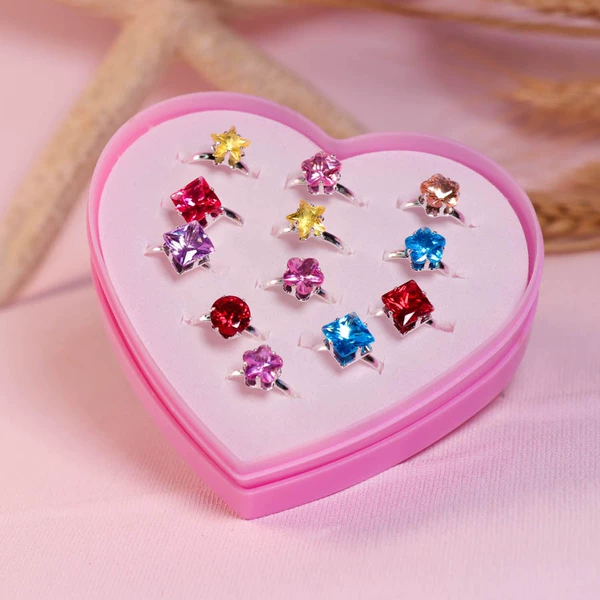 Silver -plated rhinestone with a random 12 adjustable circle