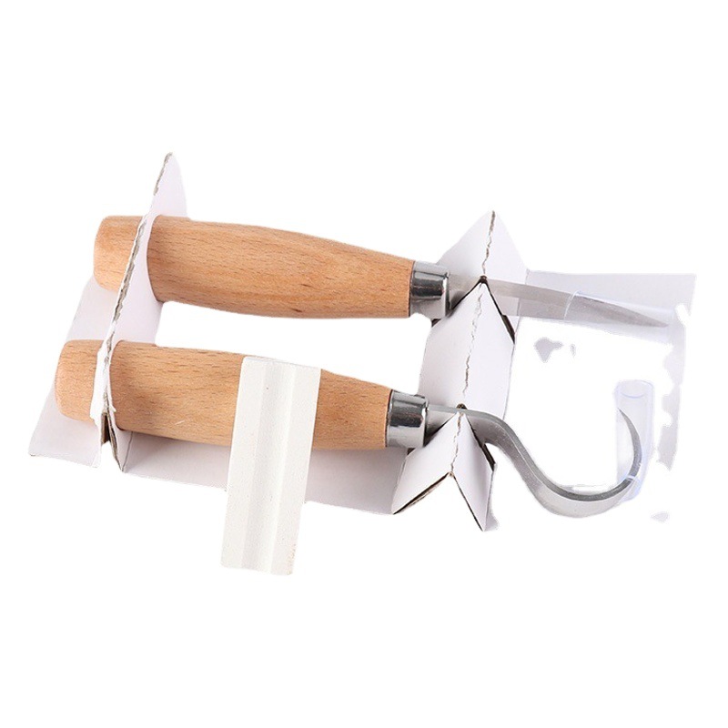 420J20 Acero inoxidable transfronterizo Comercio exterior cuchillo de talla cuchillo de corte de madera cuchillo de raspado de madera cuchara cuchillo carpintería talla traje al por mayor