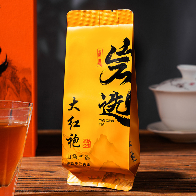 Wuyi Rock Tea Da Hong Pao Special Grade Tea Gift Box for Gifting, New Tea Oolong Tea, Cinnamon Tea, Wholesale Live Streaming Supply
