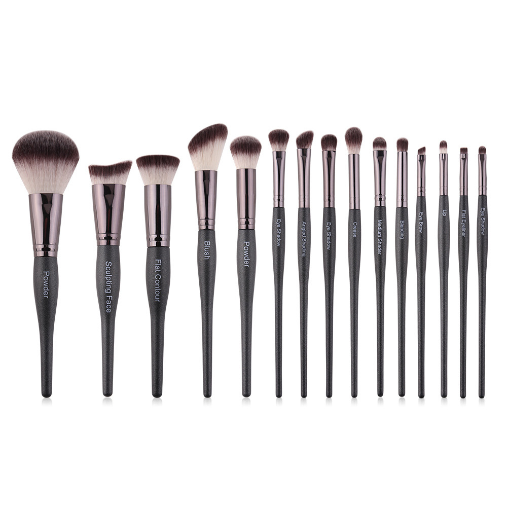 15 pinceles de maquillaje