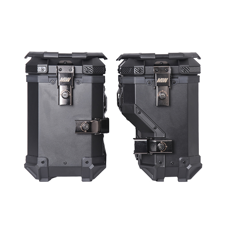 38Lmjw Knight Right Side Box Motorcycle Universal Aluminum Alloy Side Box Waterproof Side Box Anti-Theft Travel Storage Box