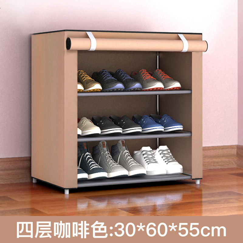 Zapatero simple de varias capas, combinación de estantes para zapatos para el hogar, almacenamiento en la entrada, zapatero a prueba de polvo, almacenamiento y organización para dormitorios, zapatero pequeño