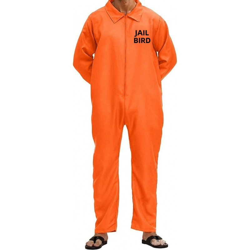 跨境万圣节cos囚犯服装扮演服犯人服监狱制服套装橙色连体囚犯服|undefined