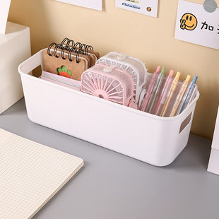 Universal plastic table storage basket, storage box, stationery