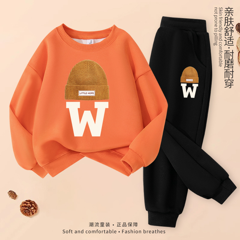 Orange/hat W-black/hat W