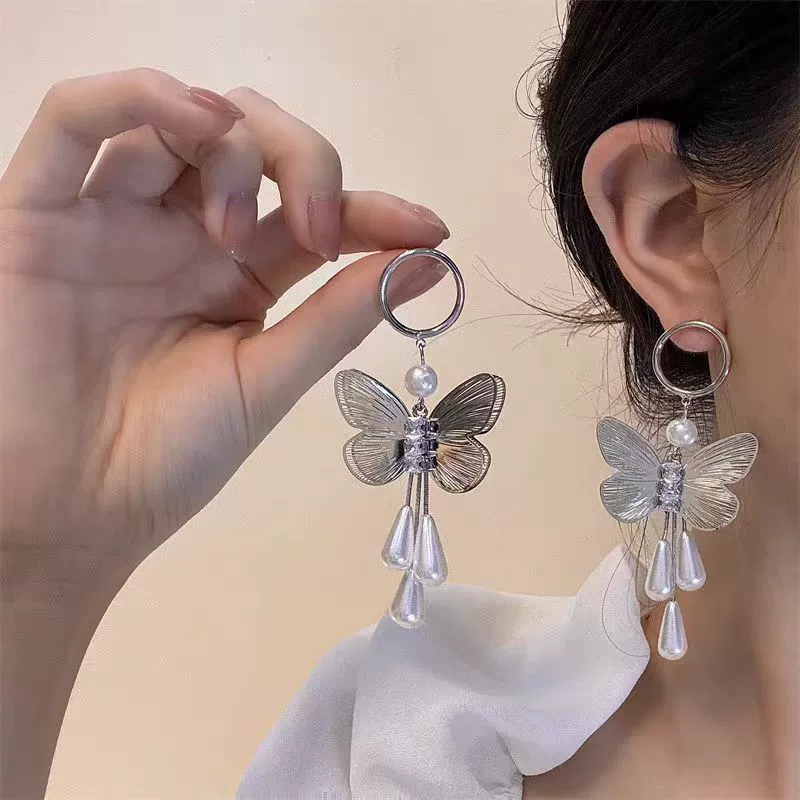 Горячая и роскошная серия серег от Xiaohongshu, светлый роскошный ощущение и уникальные природные серьги оптом