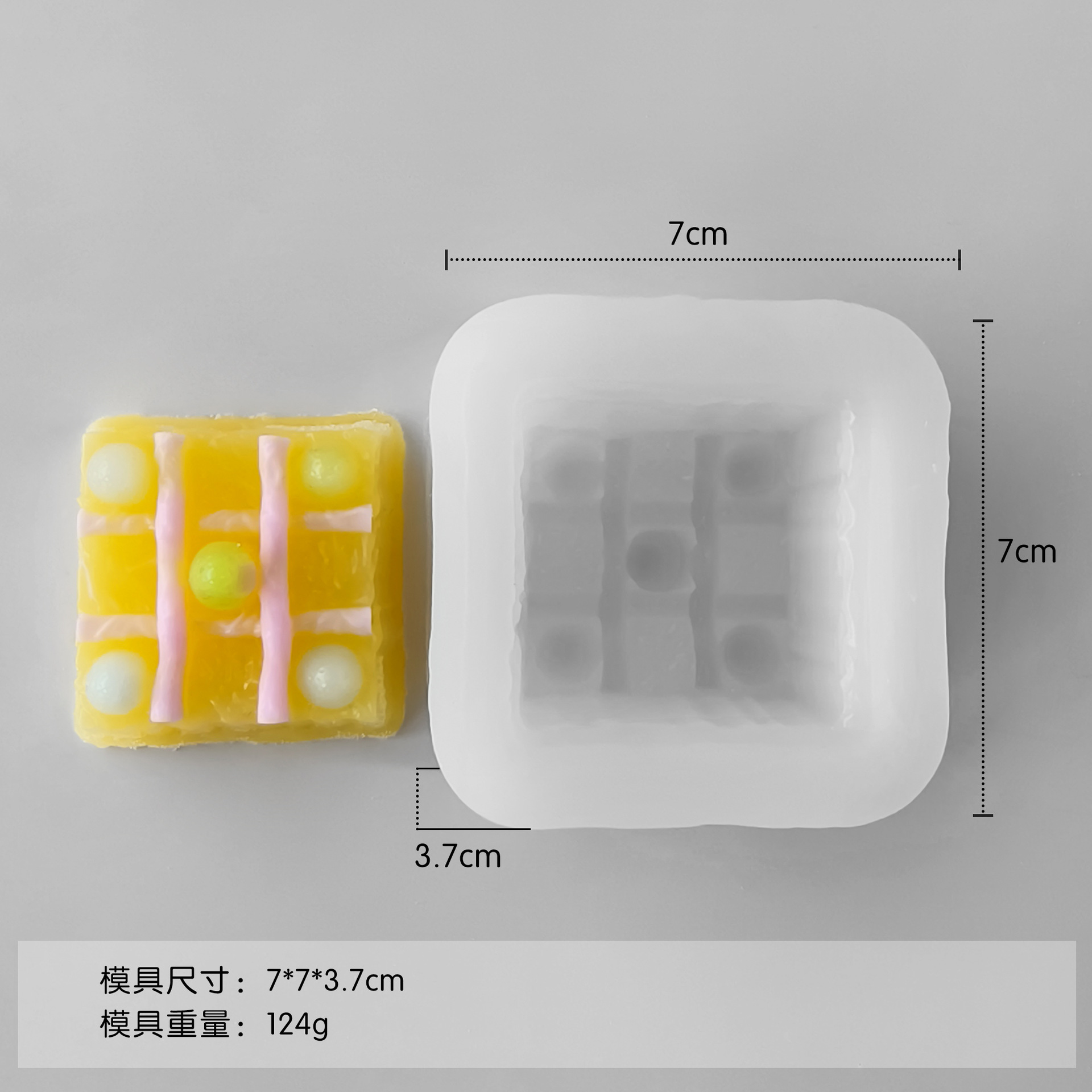 Jiahui Mei flor huevo frito pellizco molde de silicona mano DIY cristal goteo molde de gel de banana