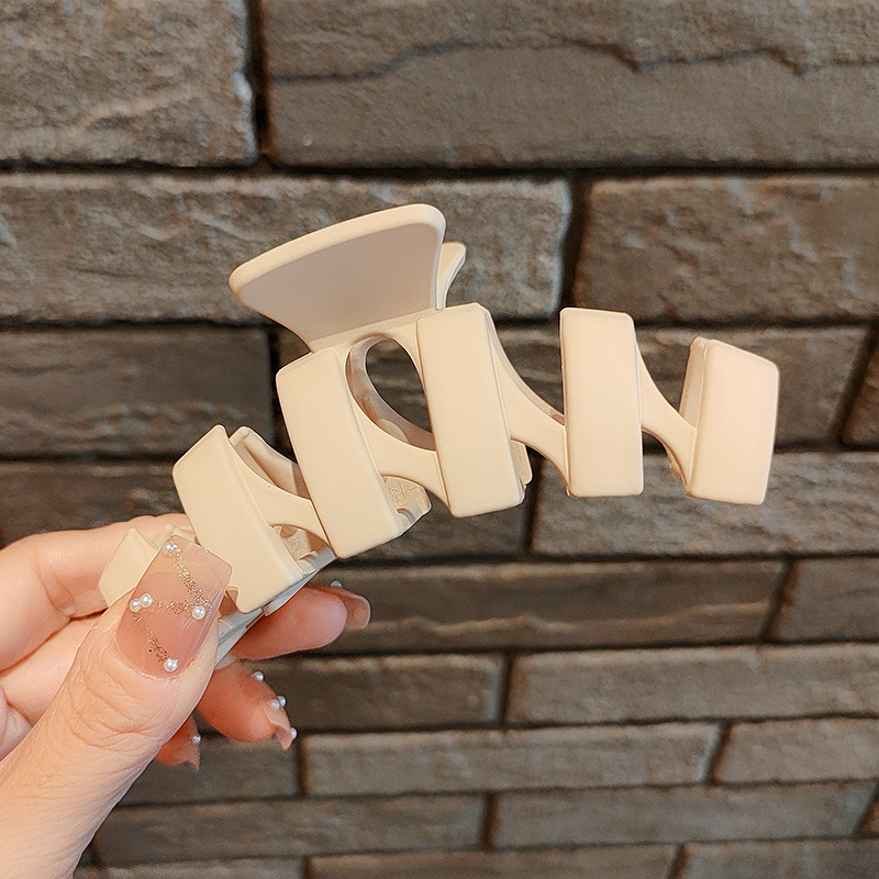 Internet celebridad clip de pelo francés de las mujeres de gran parte posterior de la cabeza horquilla clip de tiburón de alto grado agarre del pelo clip de pelo tocado