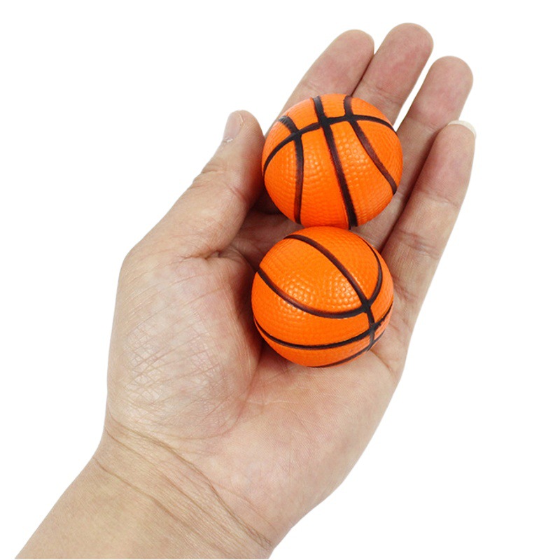 Mini tamaño pequeño baloncesto mano sólida pellizcar la bola de estrés Transfronteriza 4cm poliuretano PU espuma bola descompresión juguete niños