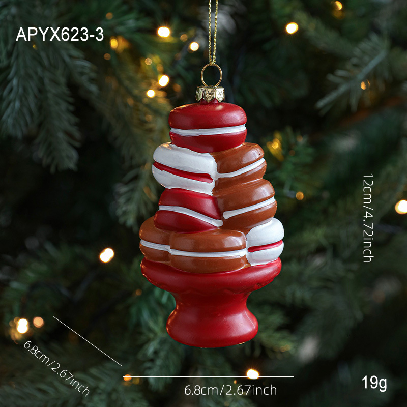 Nuevo pan de jengibre de plástico colgante hombre colgante colgante árbol de Navidad decoración colgante artículos de decoración atmósfera artículos de diseño en stock