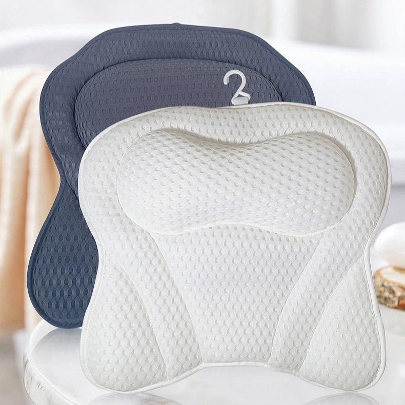 Оптовая продажа от производителя подушка для ванны 3D ванна в форме бабочки дышащая быстросохнущая подушка на присоске подушка для ванны с крючком