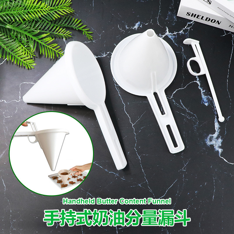 Cream Frosting Batter Funnel Baking Tools Handheld Part Cup Cake Chocolate Dispenser Cream Funnel