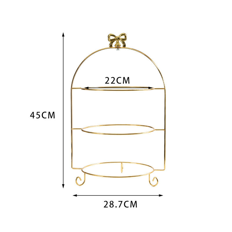 De estilo europeo chino y occidental comida cerámica postre merienda plato merienda té de la tarde japonés multiusos pastel de tres capas plato de fruta estante