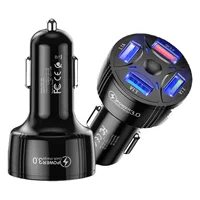 7A QC3.04USB автомобильное зарядное устройство быстрое зарядное устройство автомобильное зарядное устройство один на четыре мобильный телефон автомобильное зарядное устройство трансграничная оптовая продажа