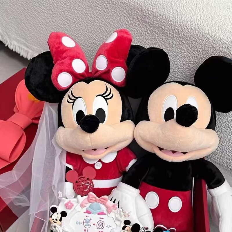 Factory direct Mickey Mouse plush toy Mickey Minnie large doll pillow children accompany plush doll