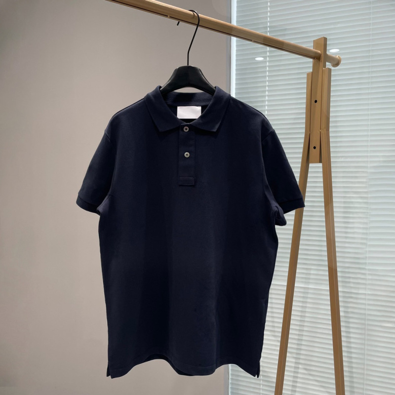 【M.LIVES】25 New ホワイト スモール ラブ 刺繍 半袖 POLO シャツ A270|undefined