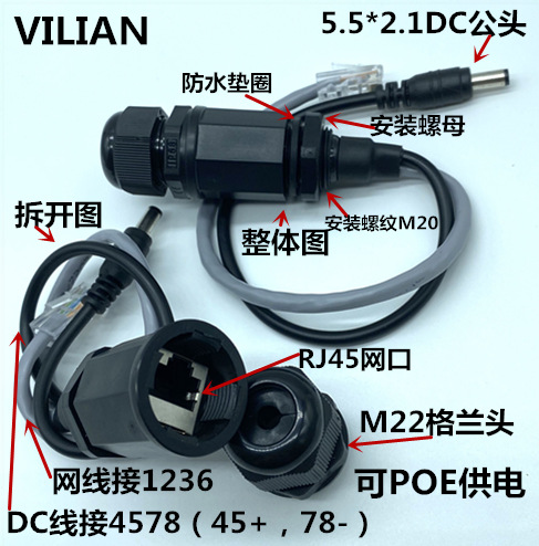 M16M20M22M25L8P8C̫ͨRJ45ˮ