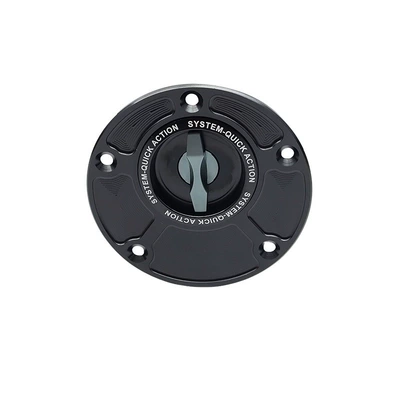 Sh-L6006 Motorcycle Modification Parts, Aluminum Alloy with Stable Quality, Quick-Release Fuel Tank Cap, Easy to Install (Motosiklet ləvazimatları və aksesuarları) - black-titanium