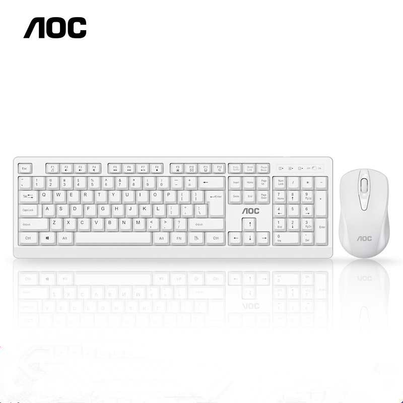 Aoc km210ワイヤレスマウスキーボードセット静音防水家庭用コンピュータゲームノート工場|undefined