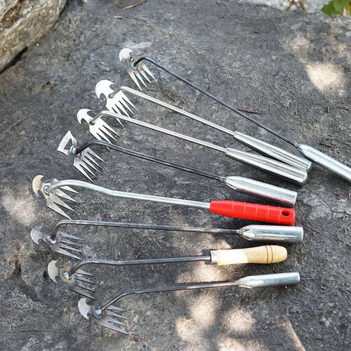 Hoe weeding artifact, uprooting and weeding tools, gardening hoeing rake, manganese steel farm tool, small hoe, loosening soil and digging wild vegetables