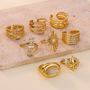 ���A�M荶����ʯʳָ���~�18K���_��ָ�h�͹ž��½�ָָ�h�¿�