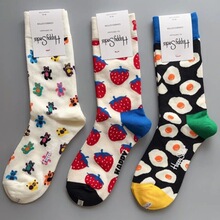 happysocks������Ͳ�ļ���Ͱ���ɫ��䳱�ƽ�ͷHS�޻����Ů��