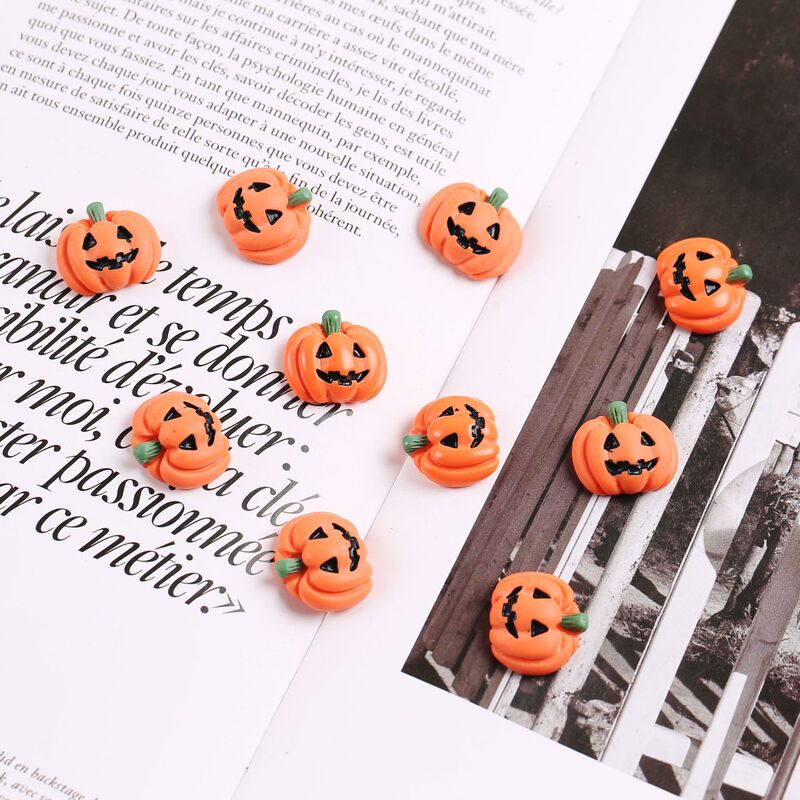 樹脂アクセサリーハロウィンカボチャハロウィン装飾 diy 接着剤携帯電話ケースステッカープラスチックカップ装飾アクセサリー卸売|undefined