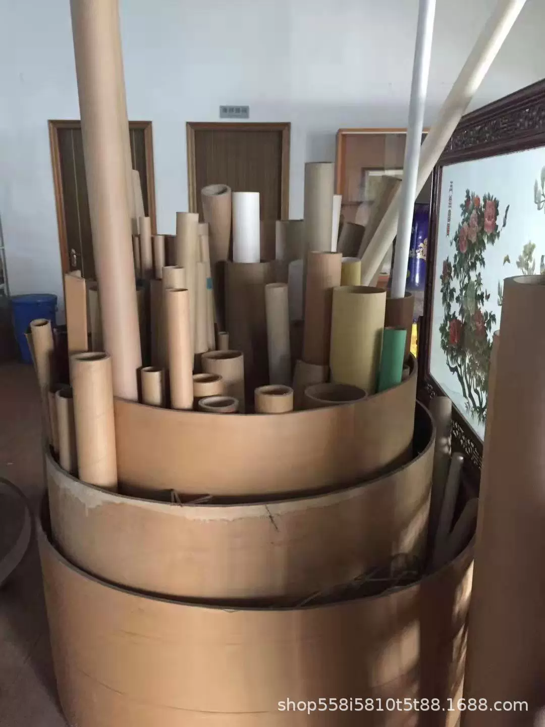 定制羽毛球筒字画卷包装筒无纺布毛巾地毯纸管高抗压圆形纸筒纸芯