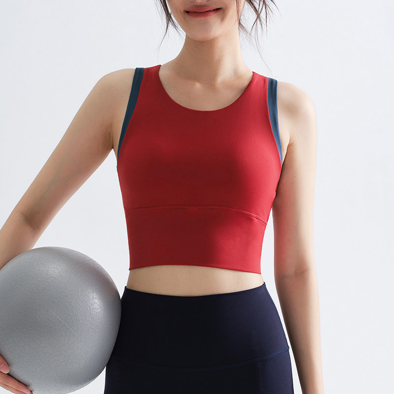 瑜伽背心女夏季大码户外跑步透气速干上衣美背高弹提臀收腹健身服|undefined